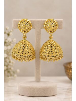 Jhumka Earrings- Gold
