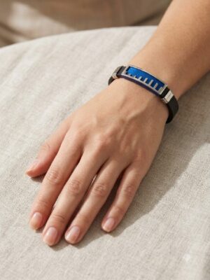 Unisex Silicone Skyline Bracelet - Royal Blue