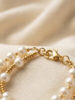 WJ-WP-BR04-WH-04 (3) Women’s Pearl Double Layer Bracelet – White