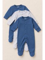 Baby Unisex Cotton Printed Rompers , Pack of 3-Multicolor