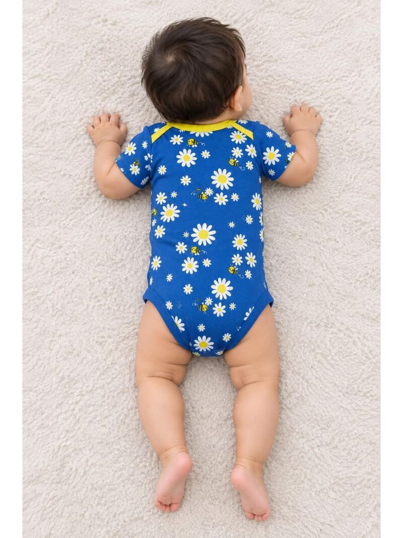 Baby Unisex Cotton Printed Rompers , Pack of 3-Multicolor