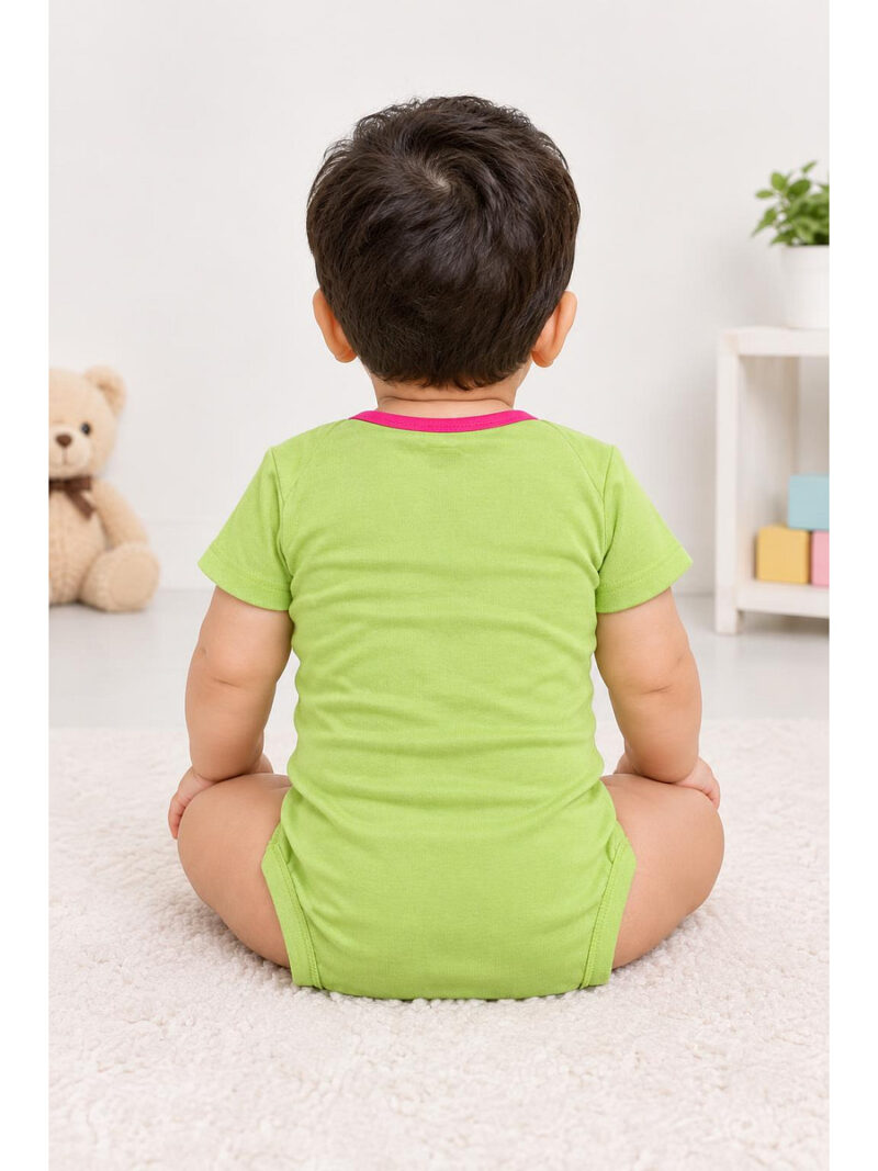 Baby Unisex Cotton Printed Rompers , Pack of 3-Multicolor