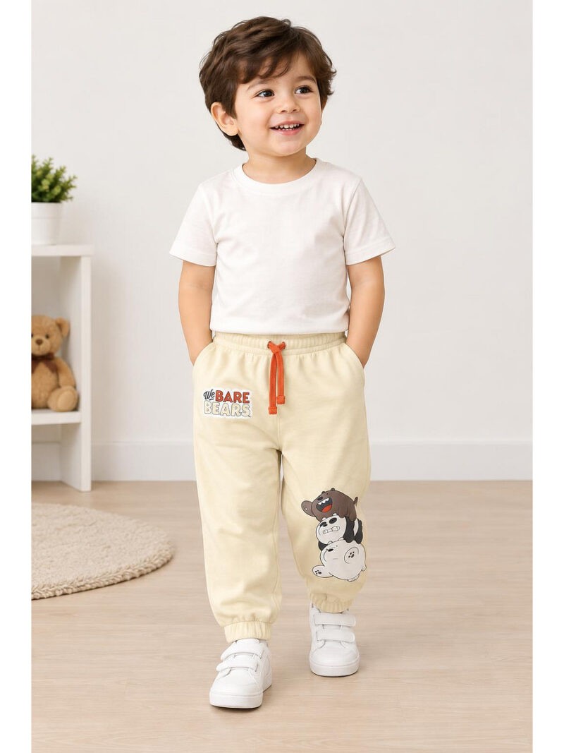BB-PN-581-01-IV-24-36M-f_front Baby Boys Cotton Jogger Pant – Ivory