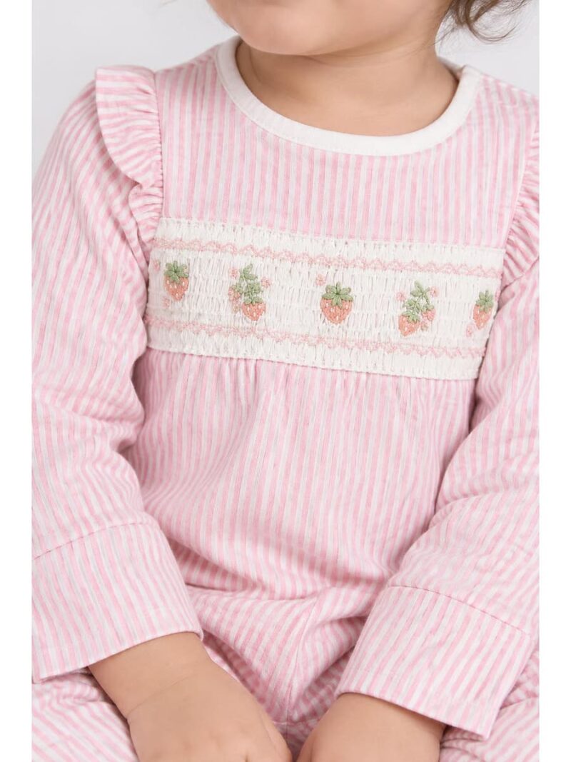 Baby Unisex Cotton Romper – Pink