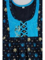 K-NY-562-04-NB-3-4Y-f.._detail Girls Cotton Frock Nighty - Navy Blue & Blue