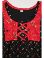 K-NY-562-06-CF-3-4Y-f.._detail Girls Cotton Frock Nighty - Coffee & Raspberry