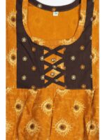 K-NY-562-21-AM-5-6Y_detail Girls Cotton Frock Nighty - Amber