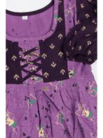 K-NY-562-25-MV-5-6Y-f_detail Girls Cotton Frock Nighty - Mauve