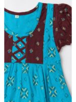 Girls Cotton Frock Nighty - Blue