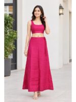 W-IS-567-03-RBY-100CM_detail Cotton Petticoat / In-Skirt ,Overlocked 8 Part - Raspberry