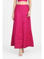 W-IS-567-03-RBY-100CM_front Cotton Petticoat / In-Skirt ,Overlocked 8 Part - Raspberry