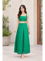 Cotton Petticoat / In-Skirt ,Overlocked 8 Part - Olive Green