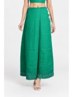 Cotton Petticoat / In-Skirt ,Overlocked 8 Part - Olive Green