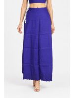 Cotton Petticoat / In-Skirt ,Overlocked 7 Part - Royal Blue