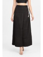 W-IS-568-02-CF-100-fCM_front Cotton Petticoat / In-Skirt ,Overlocked 7 Part - Coffee