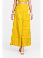 Cotton Petticoat / In-Skirt ,Overlocked 7 Part - Yellow