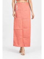 W-IS-569-02-PK-100CM_front Cotton Petticoat / In-Skirt ,Overlocked 7 Part - Pink