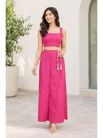 Cotton Petticoat / In-Skirt ,Overlocked 7 Part - Pink