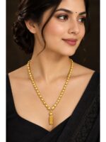 W-JW-621-04-S-39-f Women's Gold-Tone Floral Link Tassel Chain Necklace