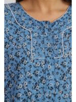 W-NY-564-14-SG-4XL_detail Women’s Cotton Plus-Size Zip Nighty - Slate Grey