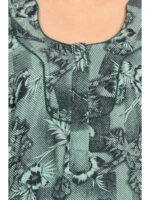W-NY-564-16-SG-4XL_detail Women’s Cotton Plus-Size Zip Nighty - Seafoam Green