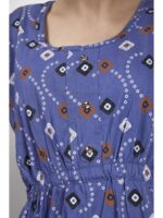W-NY-565-03-LV-XL_detail Women's Cotton Printed Frock Nighty – Lavender
