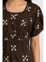 W-NY-565-06-CF-XL_detail Women's Cotton Printed Frock Nighty – Coffee