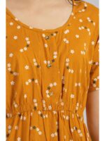 Women's Cotton Printed Frock Nighty – Amber