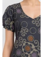 W-NY-576-10-GY-M_detail Women's Cotton Frock Nighty - Grey