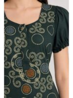 W-NY-576-21-GR-M_detail Women's Cotton Zip Frock Nighty - Green