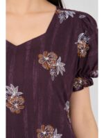 Women's Cotton Frock Nighty - Purple