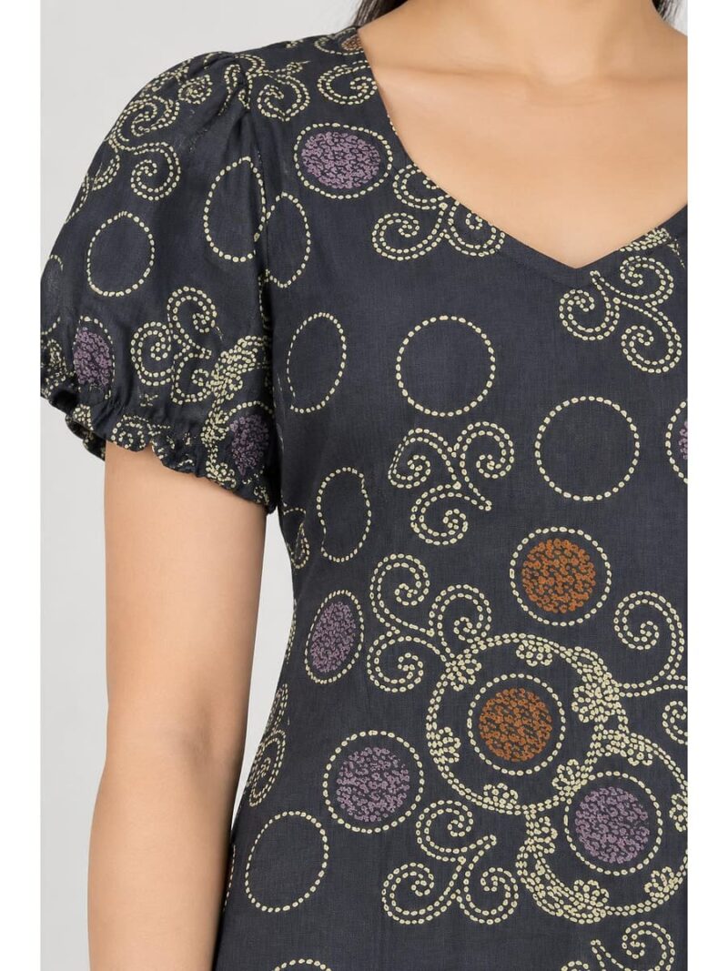 Women's Cotton Frock Nighty - Grey