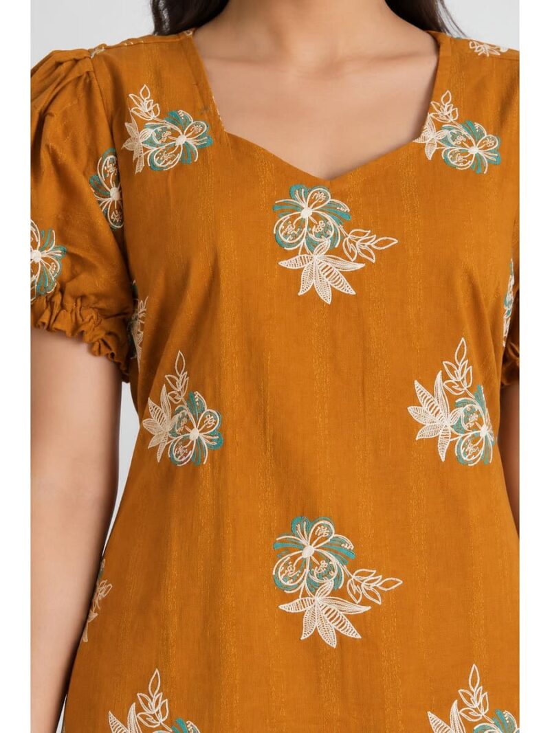Women's Cotton Frock Nighty - Amber