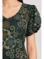 Women's Cotton Frock Nighty - Green