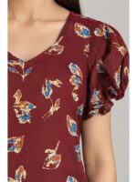 Women's Cotton Frock Nighty - Maroon