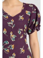 Women's Cotton Frock Nighty - Purple