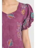 Women's Cotton Frock Nighty - Plum