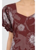 W-NY-578-05-MR-XL_detail Women's Cotton Frock Nighty - Maroon