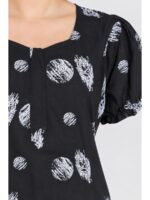 W-NY-578-06-NB-XL_detail Women's Cotton Zip Frock Nighty - Navy Blue