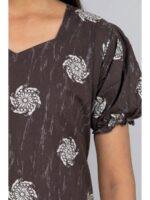 W-NY-600-03-CF-X-fL_detail Women's Cotton Frock Nighty - Coffee
