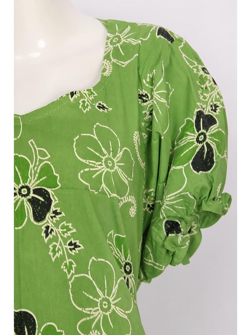 Women's Cotton Frock Nighty - Mint Green