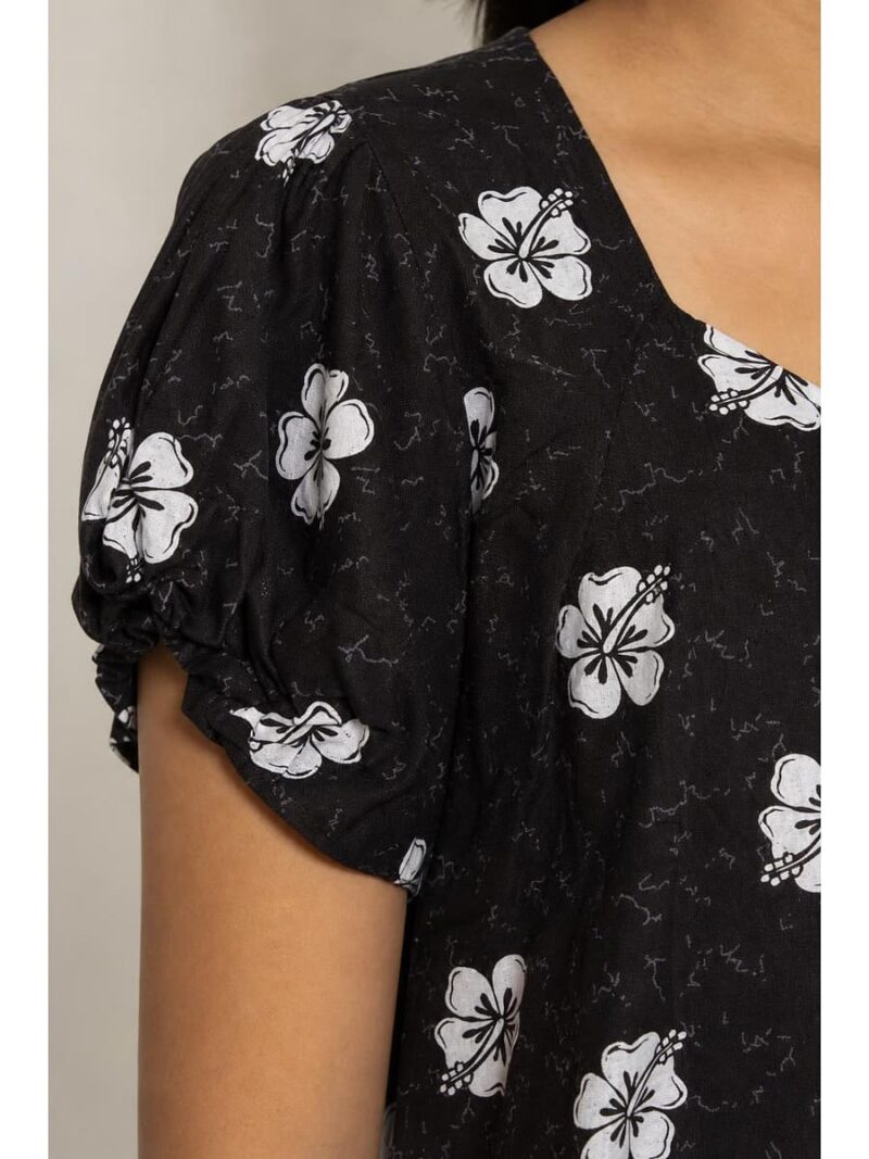 Women's Plus Size Cotton Frock Nighty - Coffee