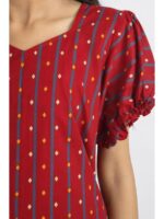 Women's Plus Size Cotton Frock Nighty - Red