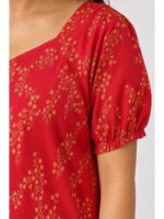 Women's Plus Size Cotton Frock Nighty - Raspberry