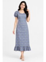 W-NY-602-13-LV-M-f_front Women's Cotton Frock Nighty - Lavender