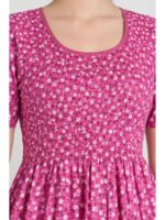 W-NY-605-02-PK-XXL_detail Women's Cotton Smocked Nighty – Pink