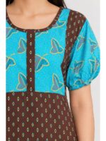 Women's Cotton Printed Nighty – Maroon