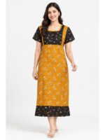 W-NY-620-01-AM-XXL_front Women's Cotton Feeding Frock Nighty – Amber