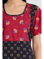 W-NY-620-04-NB-XXL_detail Women's Cotton Feeding Frock Nighty – Navy Blue