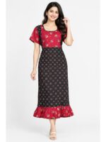 W-NY-620-04-NB-XXL_front Women's Cotton Feeding Frock Nighty – Navy Blue